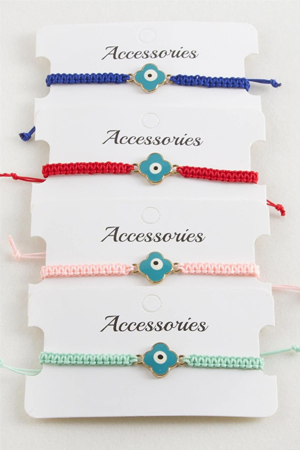 Çiçek Nazar Makrome Örgülü Bileklik