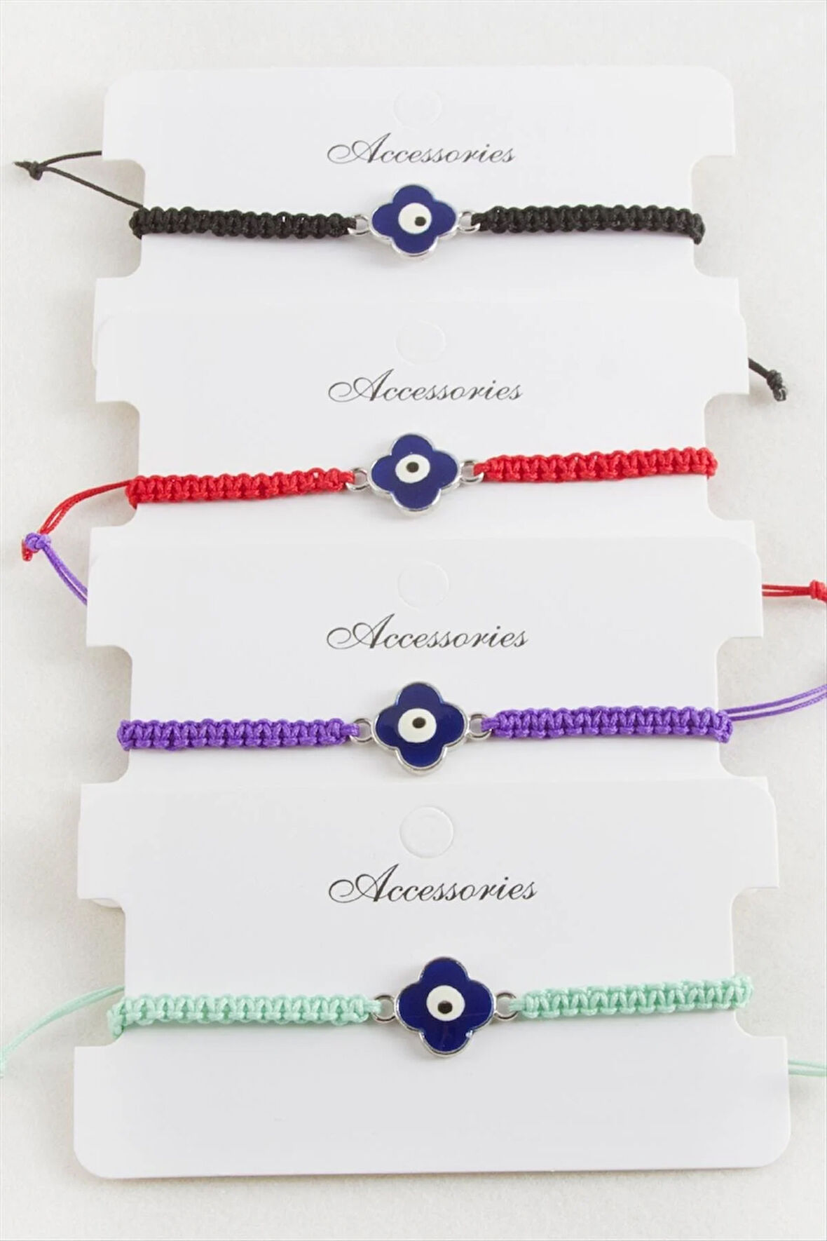 Çiçek Makrome Örgülü Bileklik