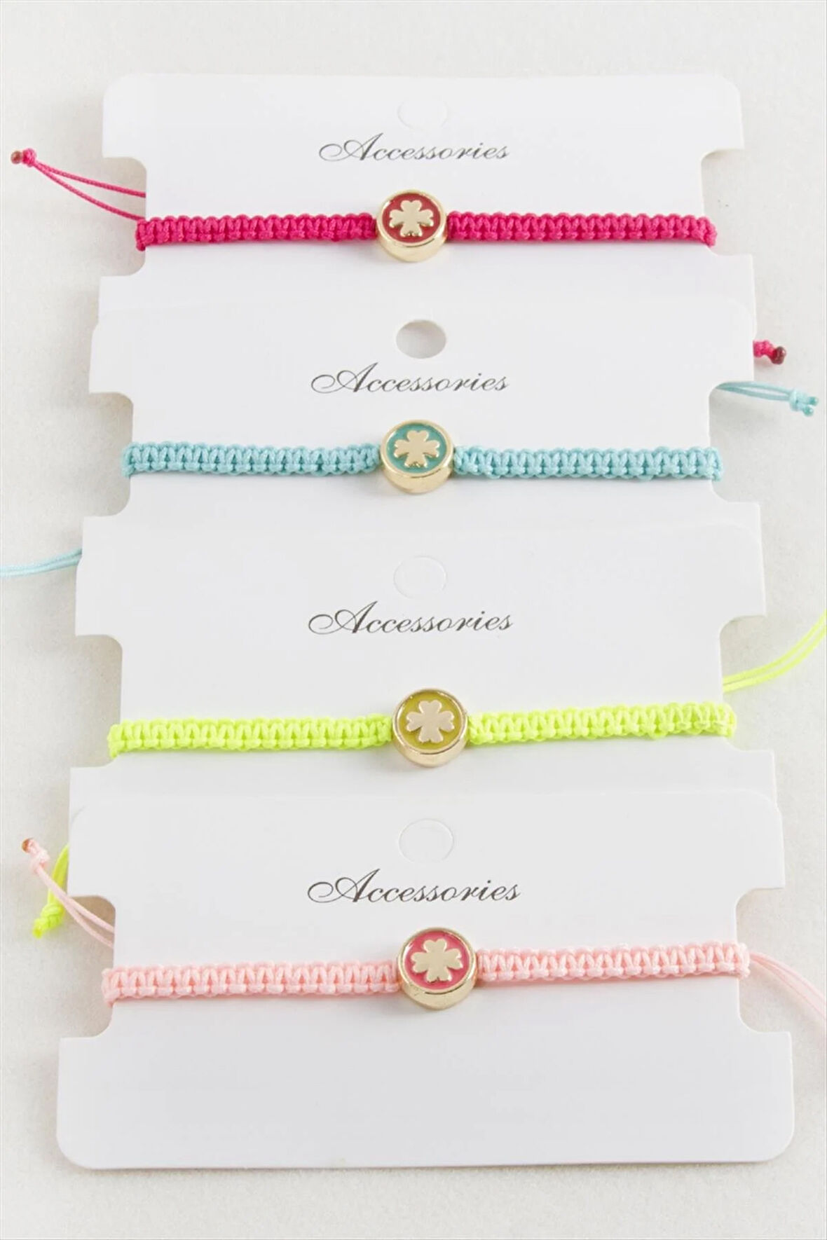 Yonca Makrome Örgülü Bileklik