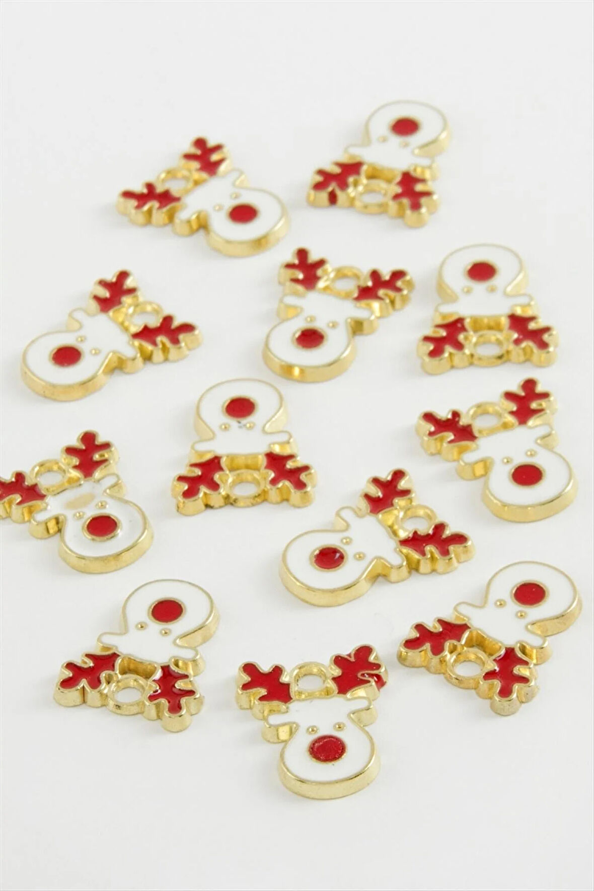 Yılbaşı Geyik Mineli Kolye Ucu 1 Adet