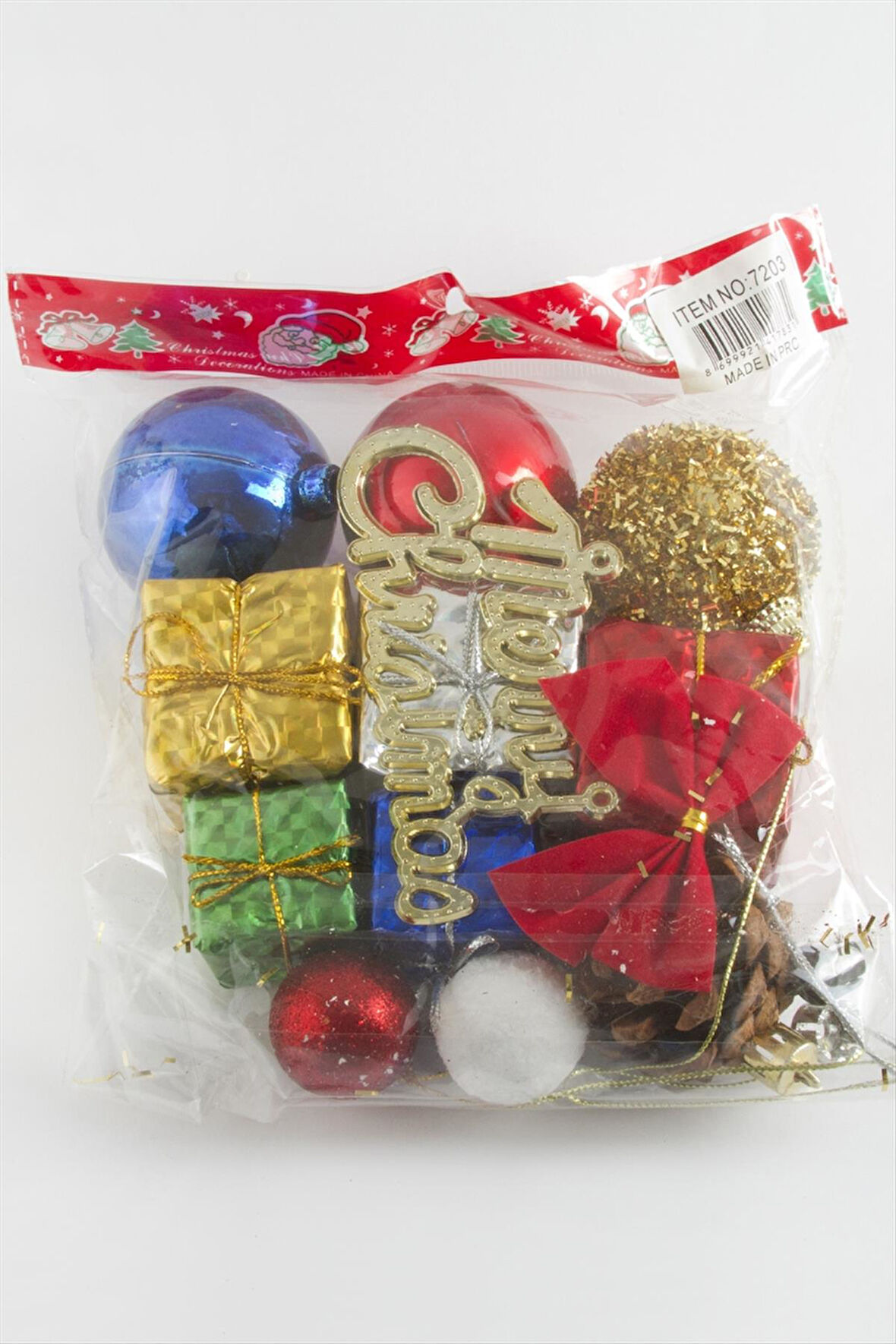 13 Adet Karışık Yılbaşı Ağaç Süsü