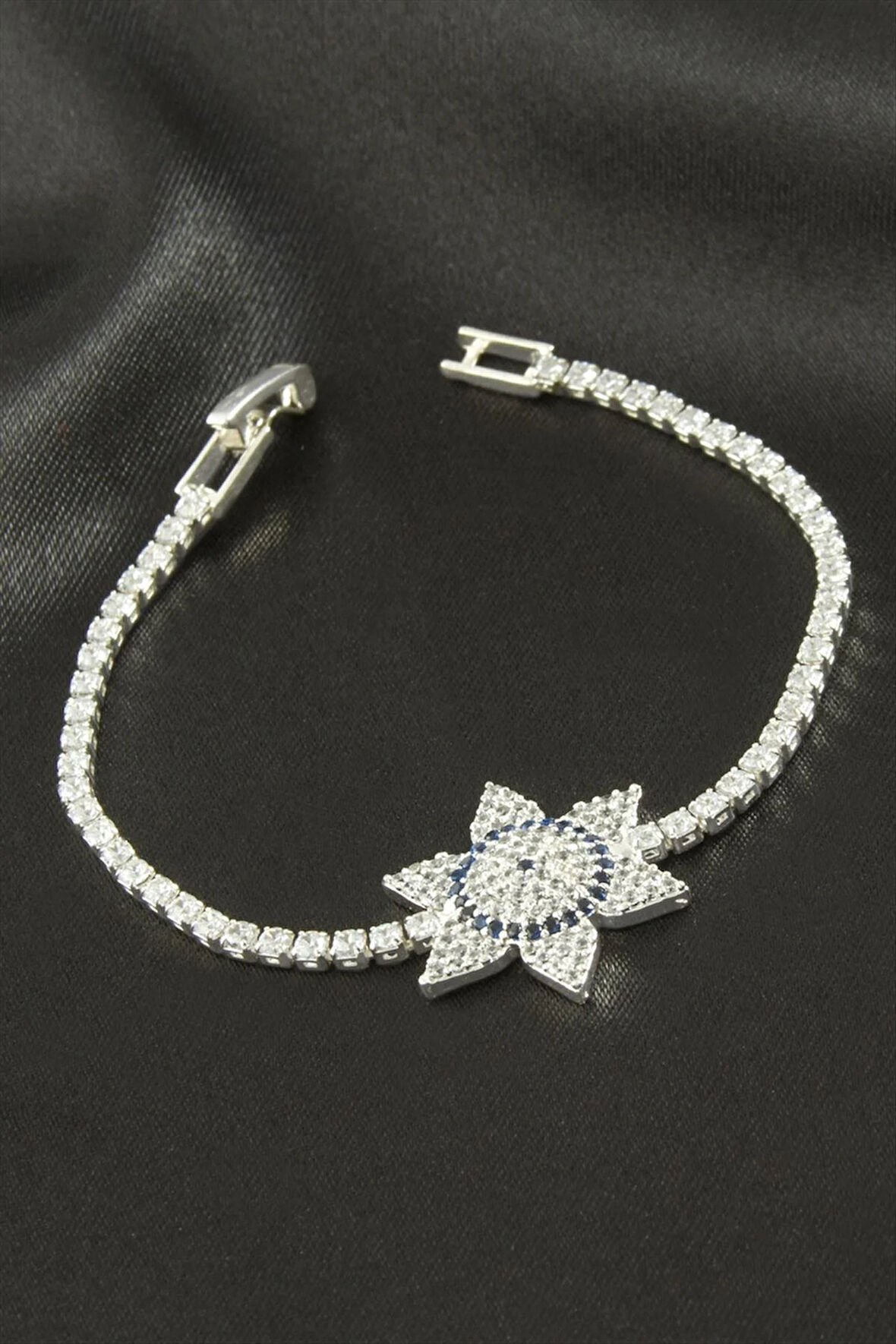 Yıldız Zirkon Taşlı Çocuk Bileklik 16 cm