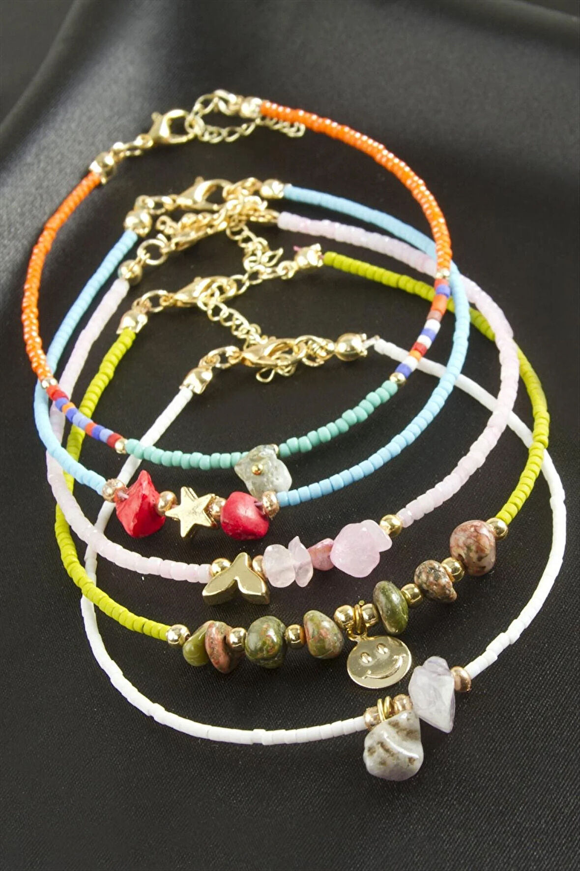 Karışık Miyoki Boncuk Bileklik