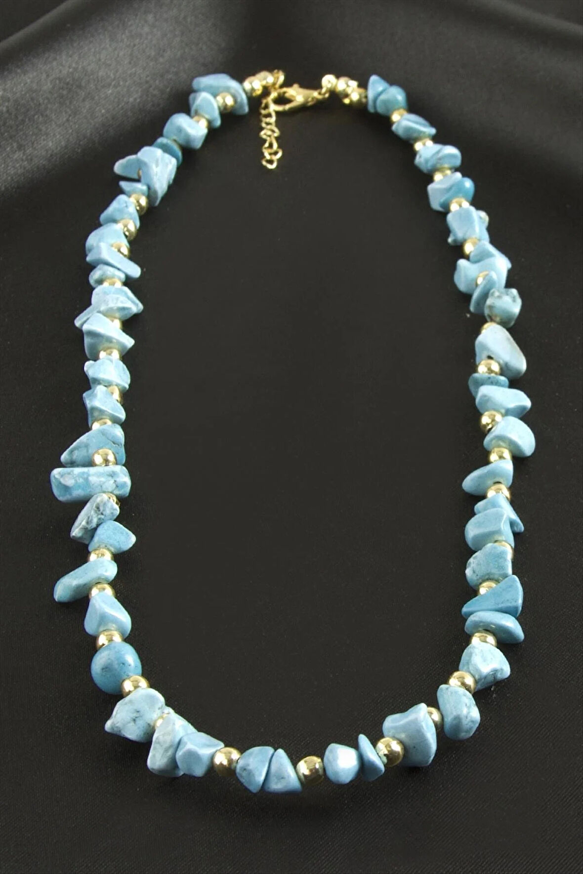 Akik Kırık Doğaltaş Kolye