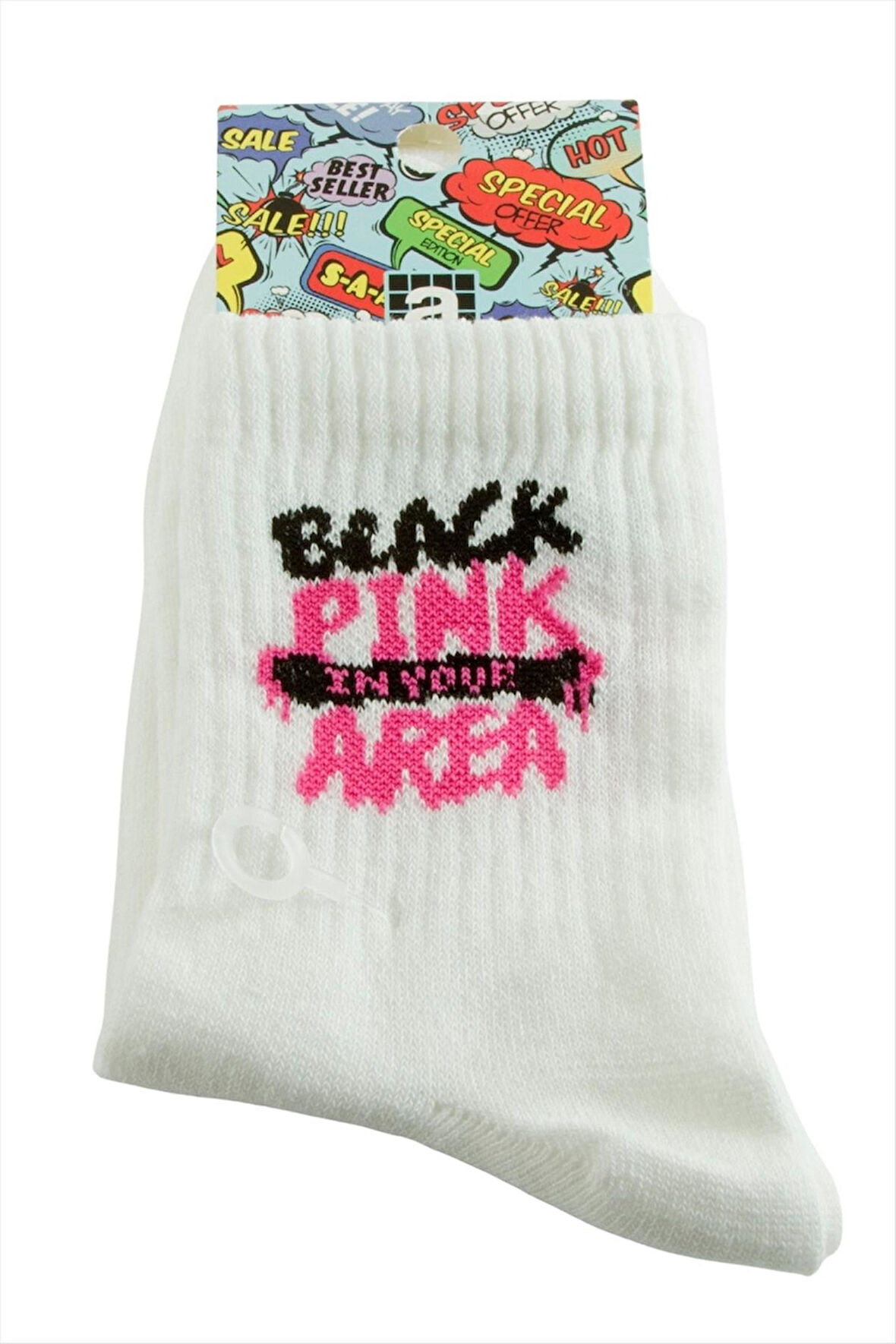 Black Pink Kolej Çorap 8*28