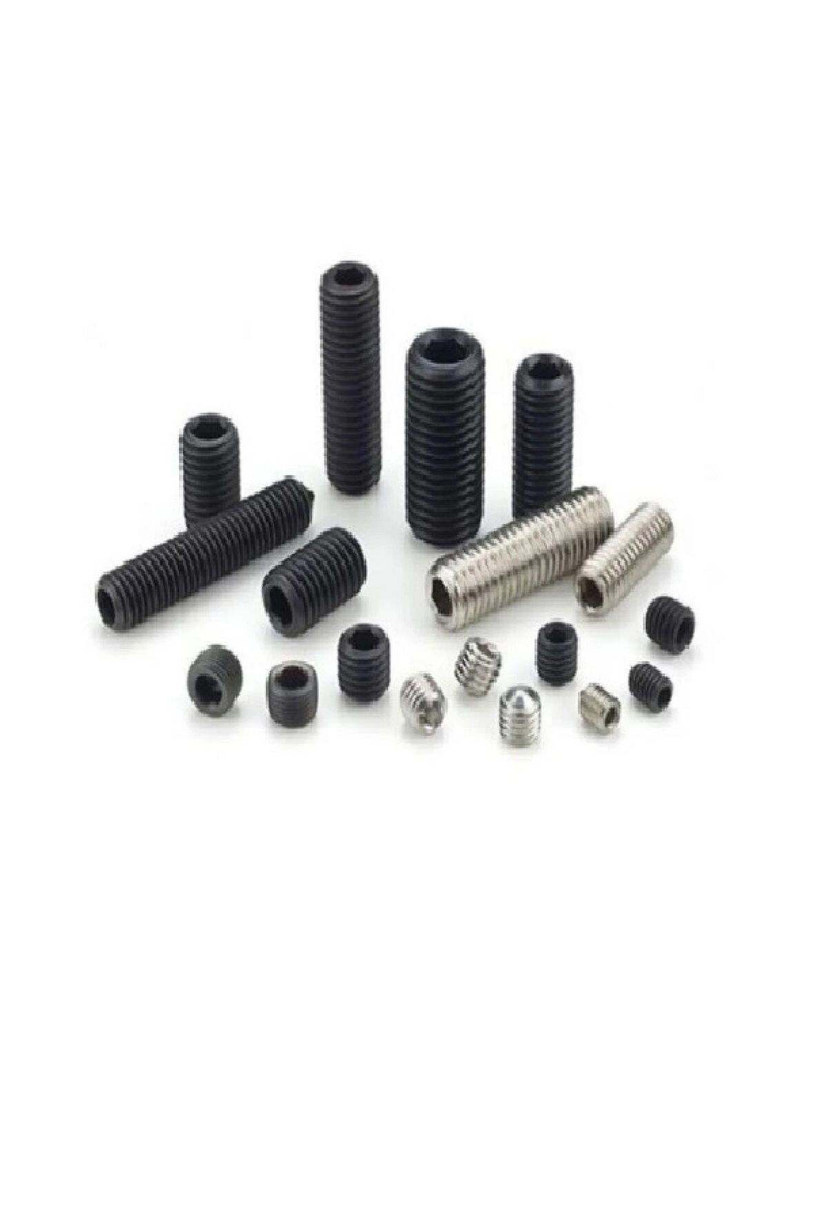 M3x5mm SETSKUR - SİYAH - DİN916 / 100 ADET