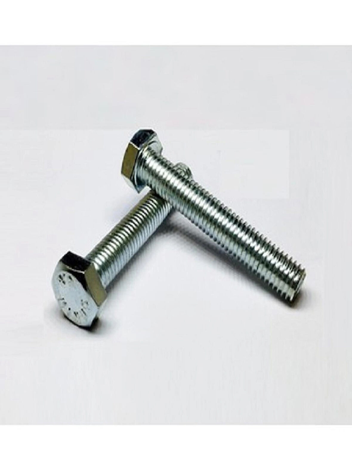 M6X25mm ANAHTAR BAŞ METRİK CİVATA - BEYAZ - DİN933 - 50 ADET