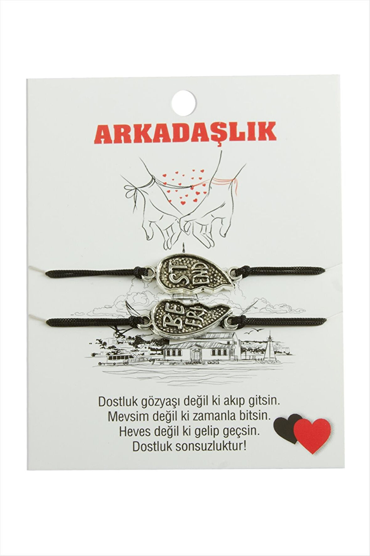 Best Friends Arkadaş Deri Bileklik