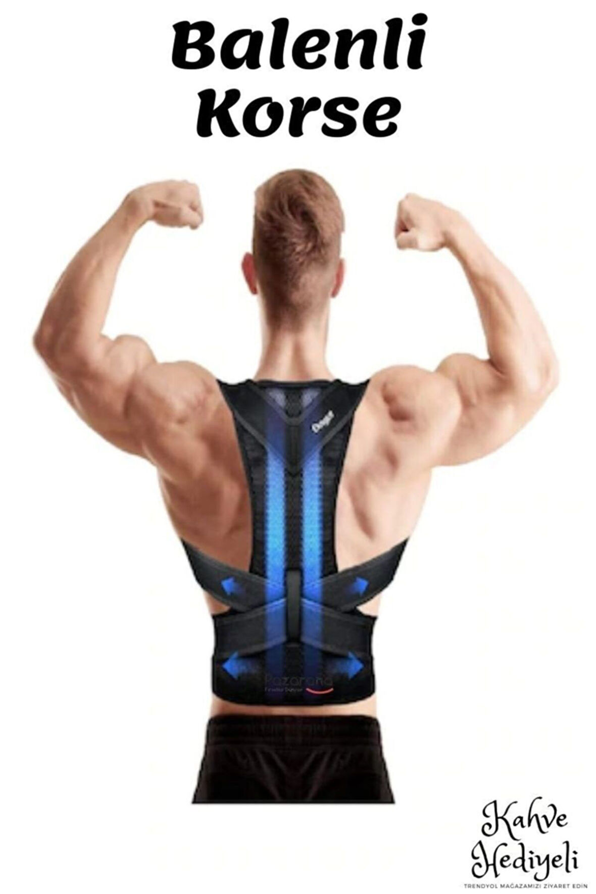 Dik Duruş Korse Unisex Kamburluk Önleyici Bel Sırt Omuz Korse Özel Kaliteli Kumaş Balenli