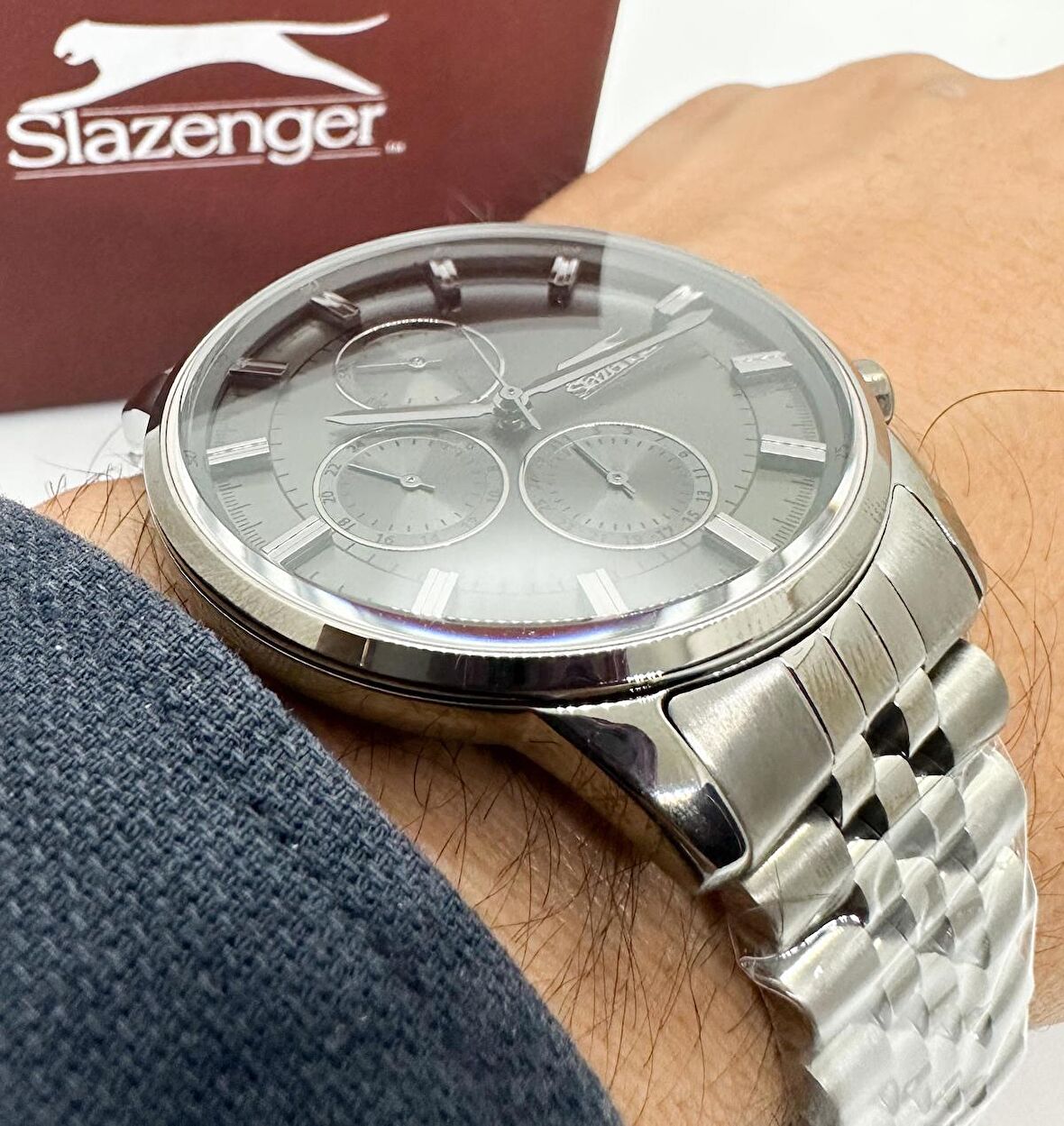 SLAZENGER ÇELİK ERKEK KOL SAATİ FONKSİYONLU