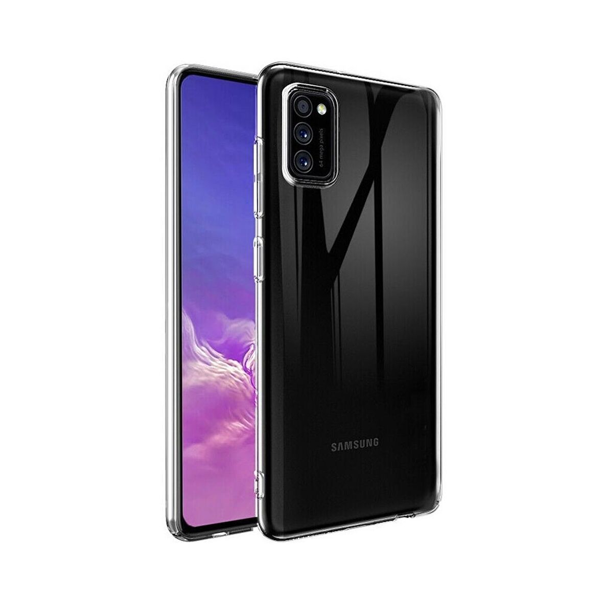 Smcase Samsung Galaxy A41 Kılıf Lüks Tpu Silikon 