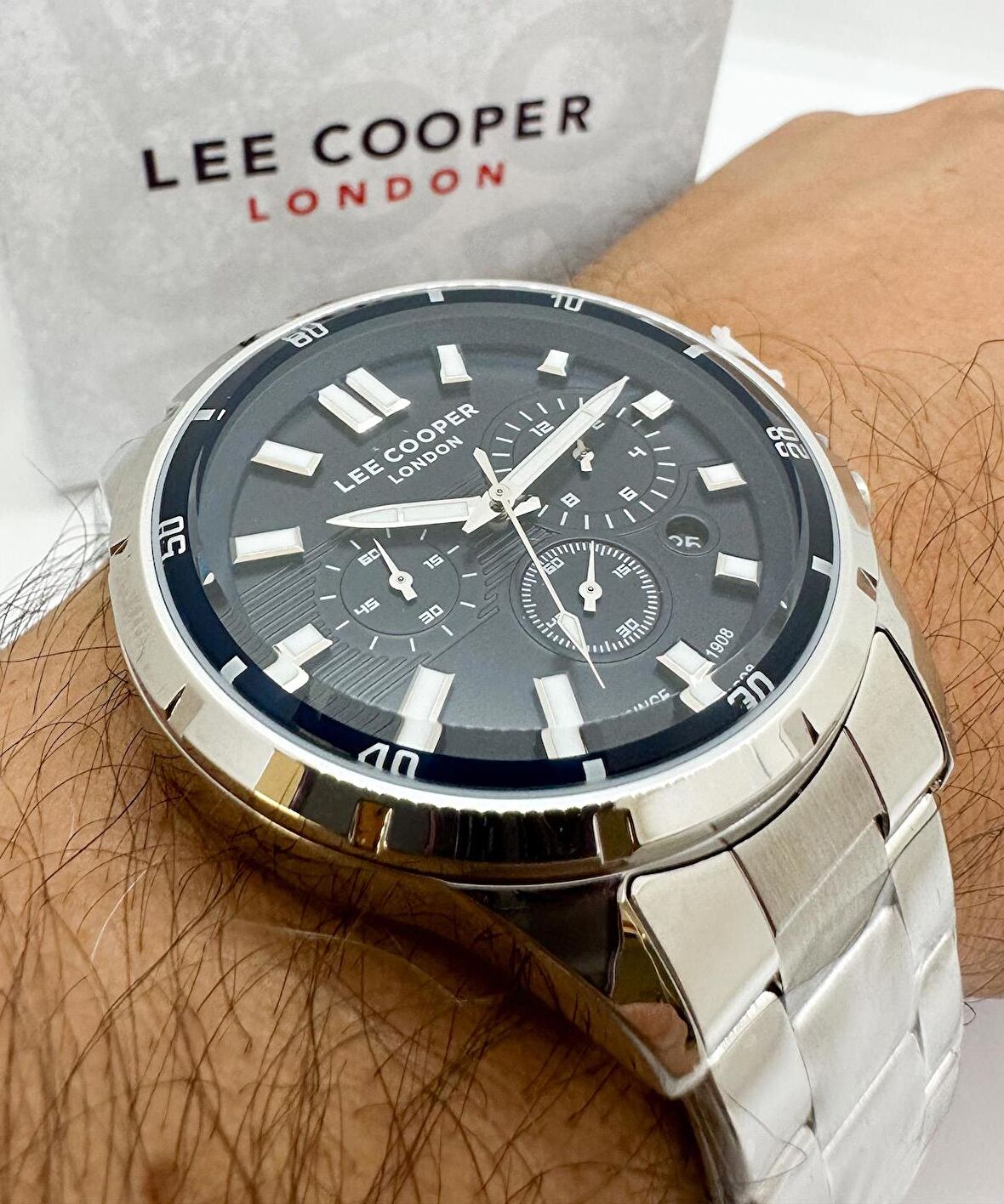 LEE COOPER MULTİFONKSİYON ÇELİK ERKEK KOL SAATİ