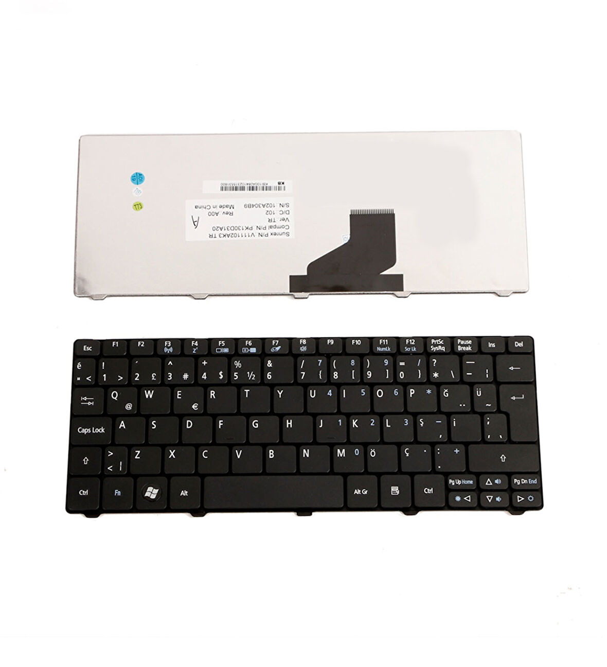 Acer Aspire One D255 D255E AOD255E Klavye Türkçe Siyah