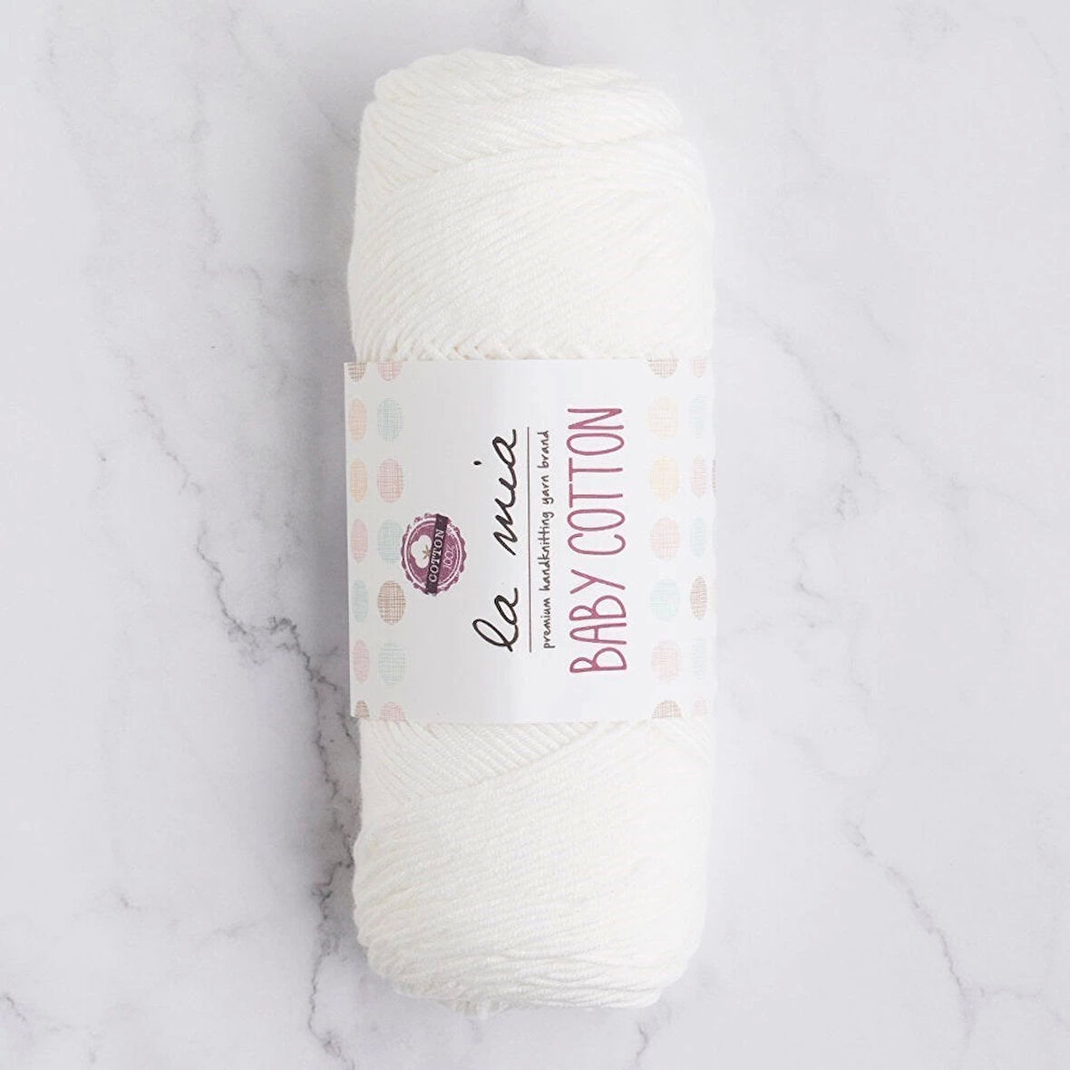 La Mia Baby Cotton Beyaz El Örgü İpi - L001 - 33628