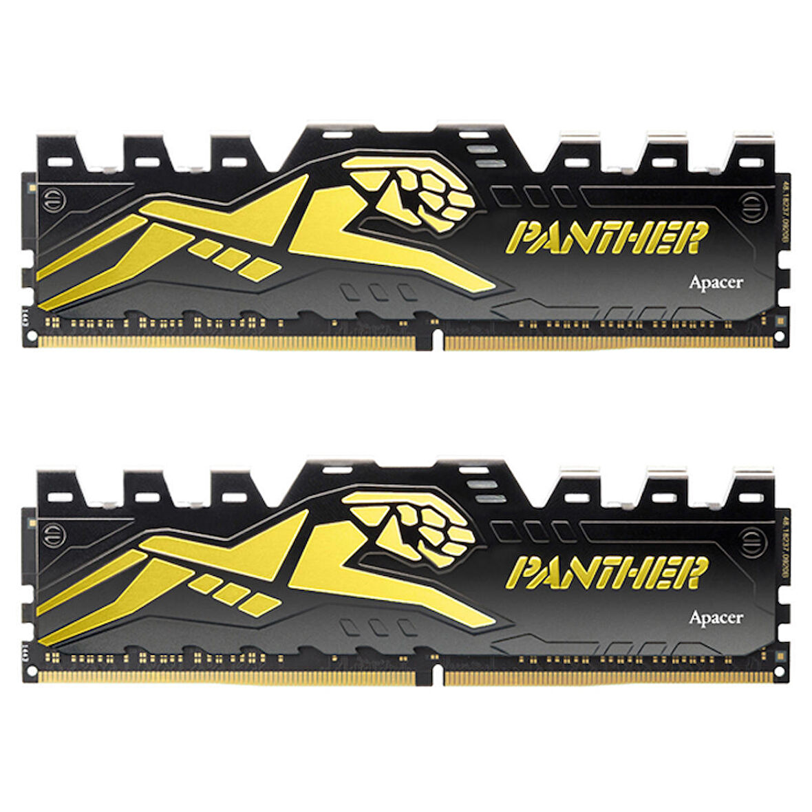 Apacer Panther Black-Gold 16GB (2x8GB) 3200Mhz CL16 DDR4 Gaming Ram (AH4U16G32C28Y7GAA-2)