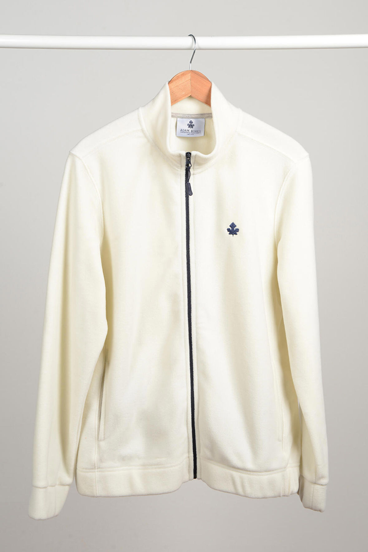 Adam Boxes Tam Fermuarlı Polar Ceket N-Alimo - Ekru