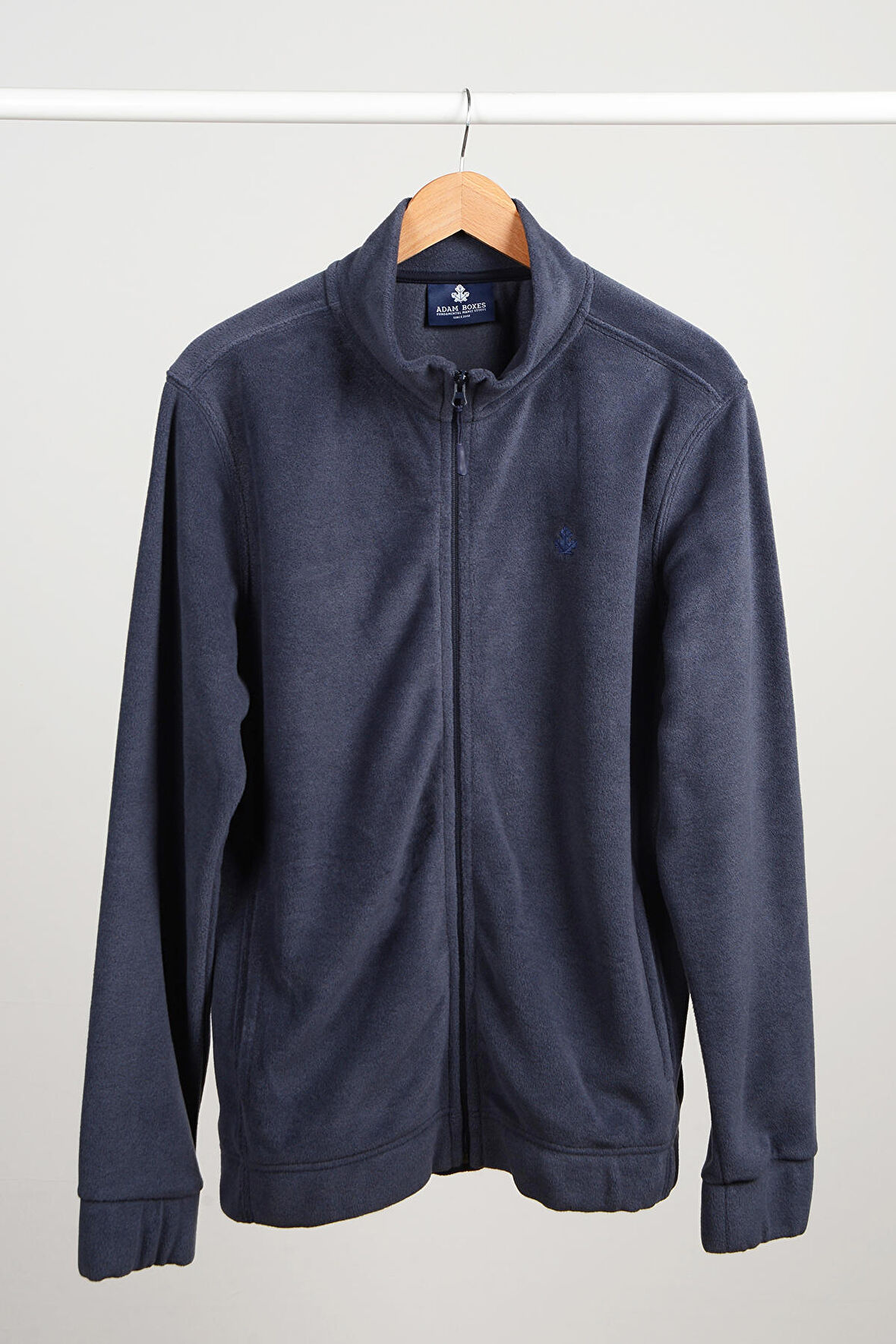 Adam Boxes Tam Fermuarlı Polar Ceket N-Alimo - Füme