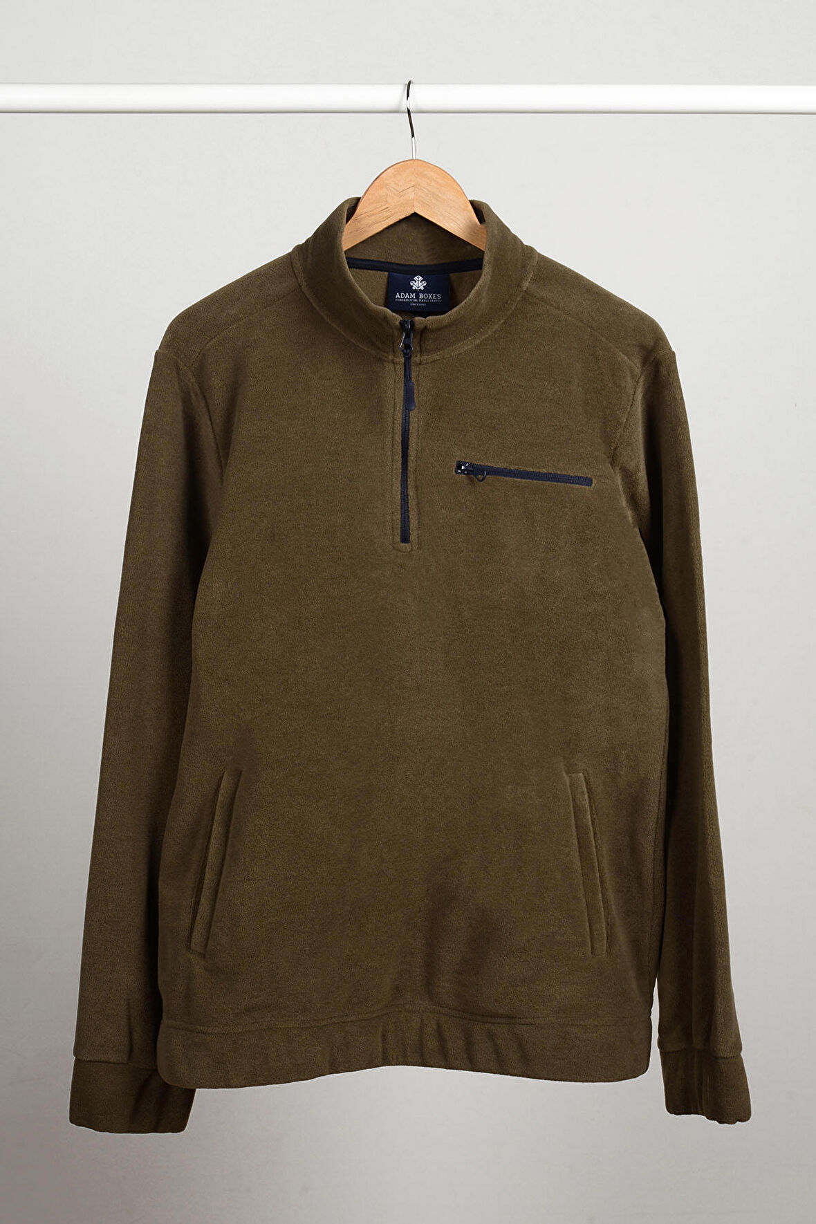 Adam Boxes Yarım Fermuarlı Polar N-Cauno - Haki