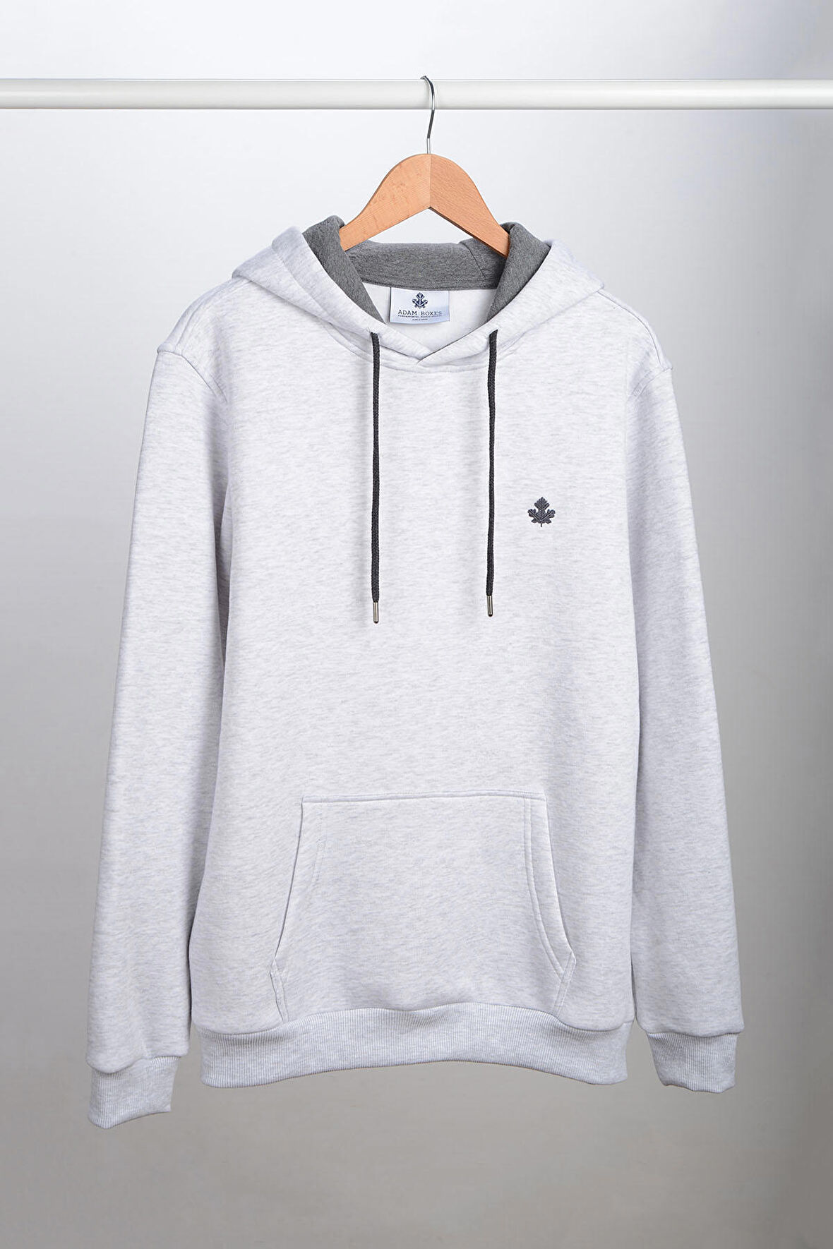 Adam Boxes Kapüşonlu Sweatshirt N-Siangela - Açık Gri