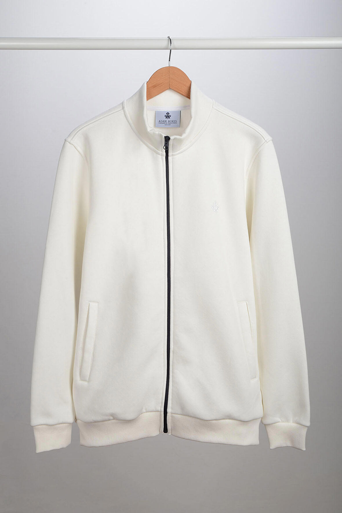 Adam Boxes Dik Yaka Fermuarlı Sweatshirt N-Karianda - Ekru