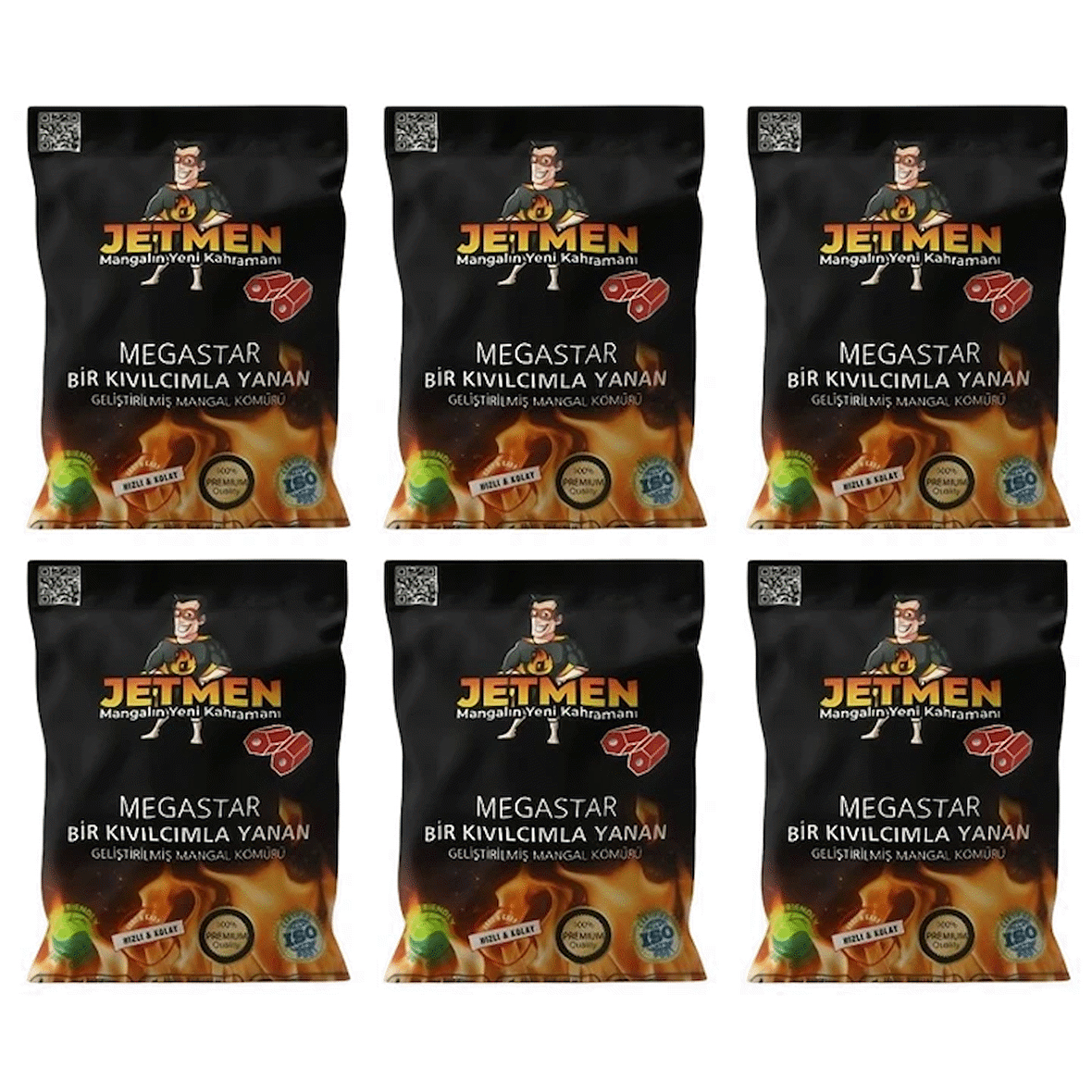 Jetmen PRO Geliştirilmiş Mangal Kömürü