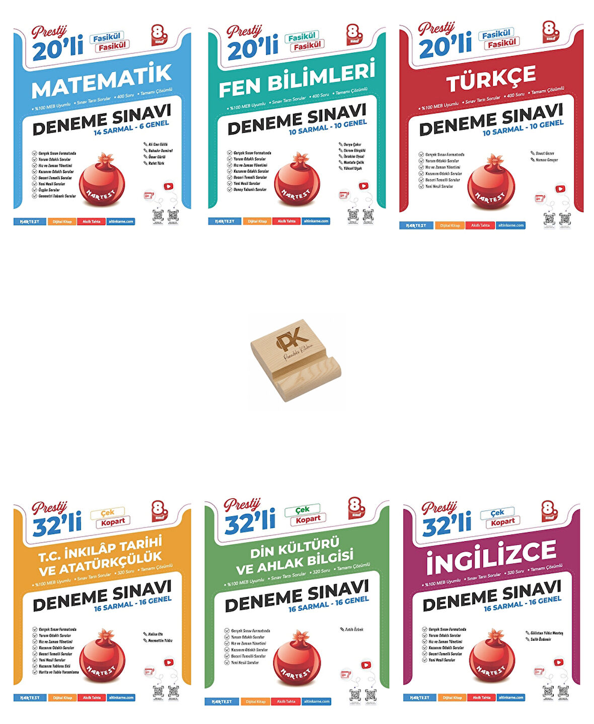 Nartest LGS 8. Sınıf Prestij Tüm Dersler (Mat- Fen-Türkçe-İnkılap-Din-İngilizce) 6lı Deneme Seti