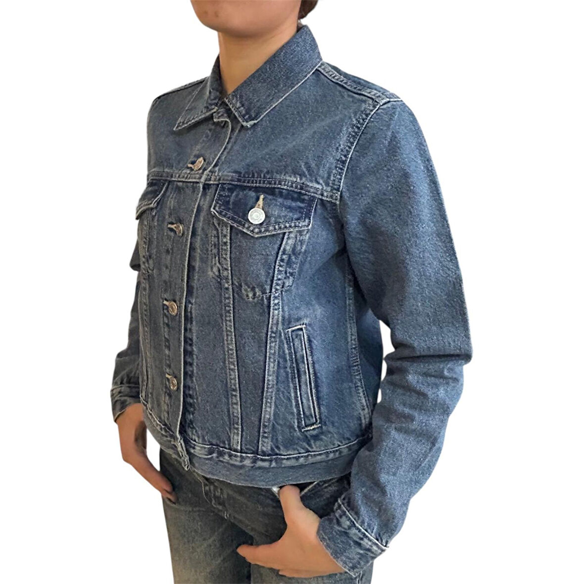 Gap V-Icon Jkt Med Sage Kadın Ceket