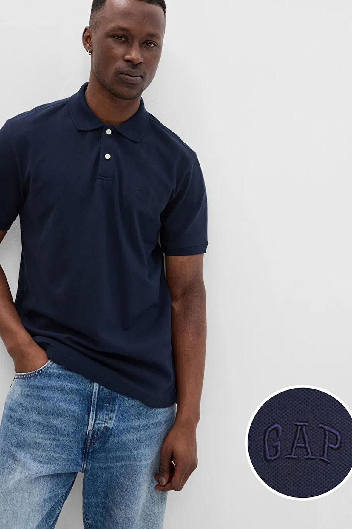 Gap Logo Erkek Polo Yaka Tişört