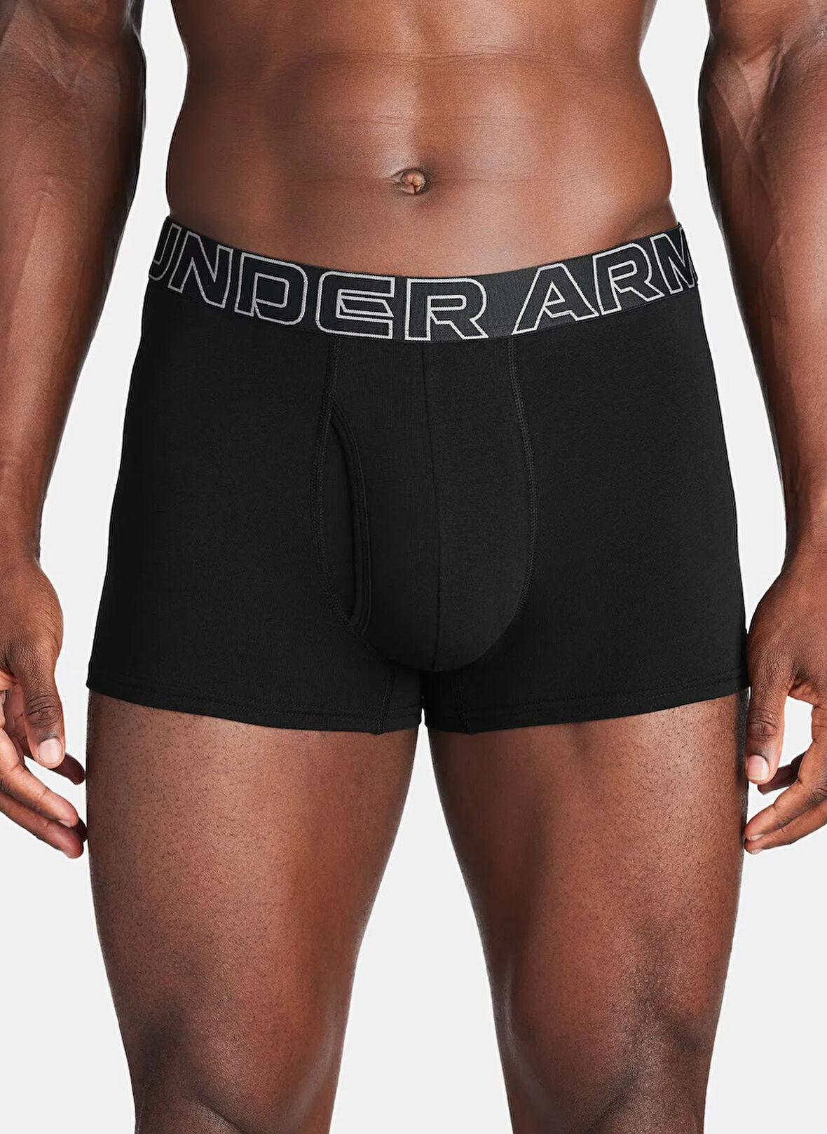Under Armour 1383891-001-UA PERFORMANCE 3PK Siyah Normal Erkek Boxer