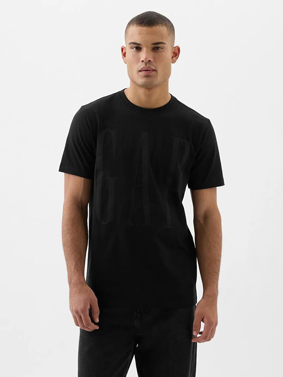 Gap V-Everyday Soft Corp Logo Erkek Tişört 866774000