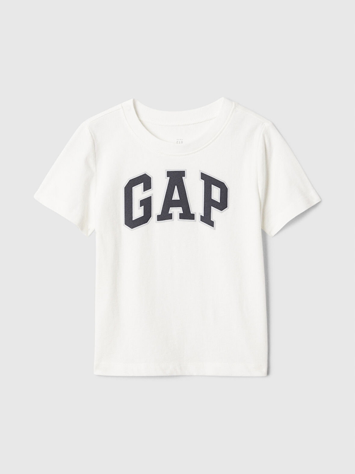GAP Erkek Çocuk Logolu Polo Yaka Krem Tişört 609749003