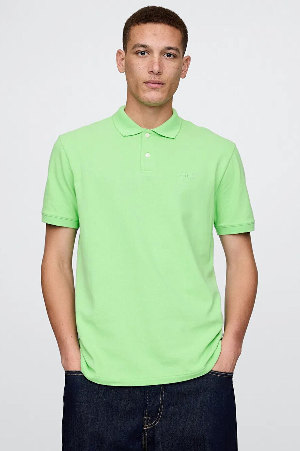 Gap Logo Erkek Polo Yaka Tişört