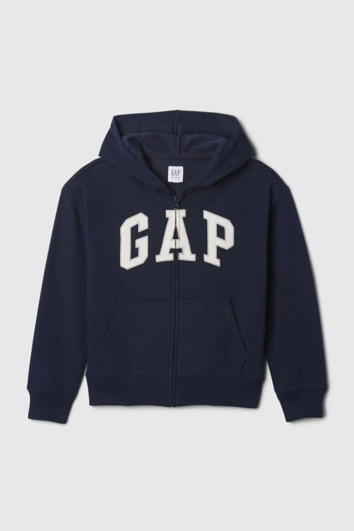 Logo Relaxed Erkek Çocuk Fermuarlı Lacivert Sweatshirt
