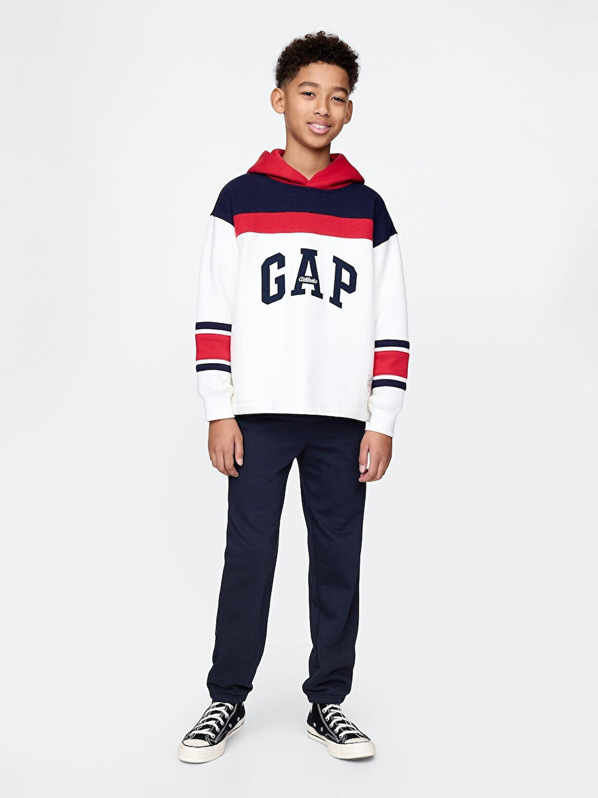 GAP 743964004 V-Frch Ft Bas Heritage Logo Jog Erkek Çocuk Eşofman Altı