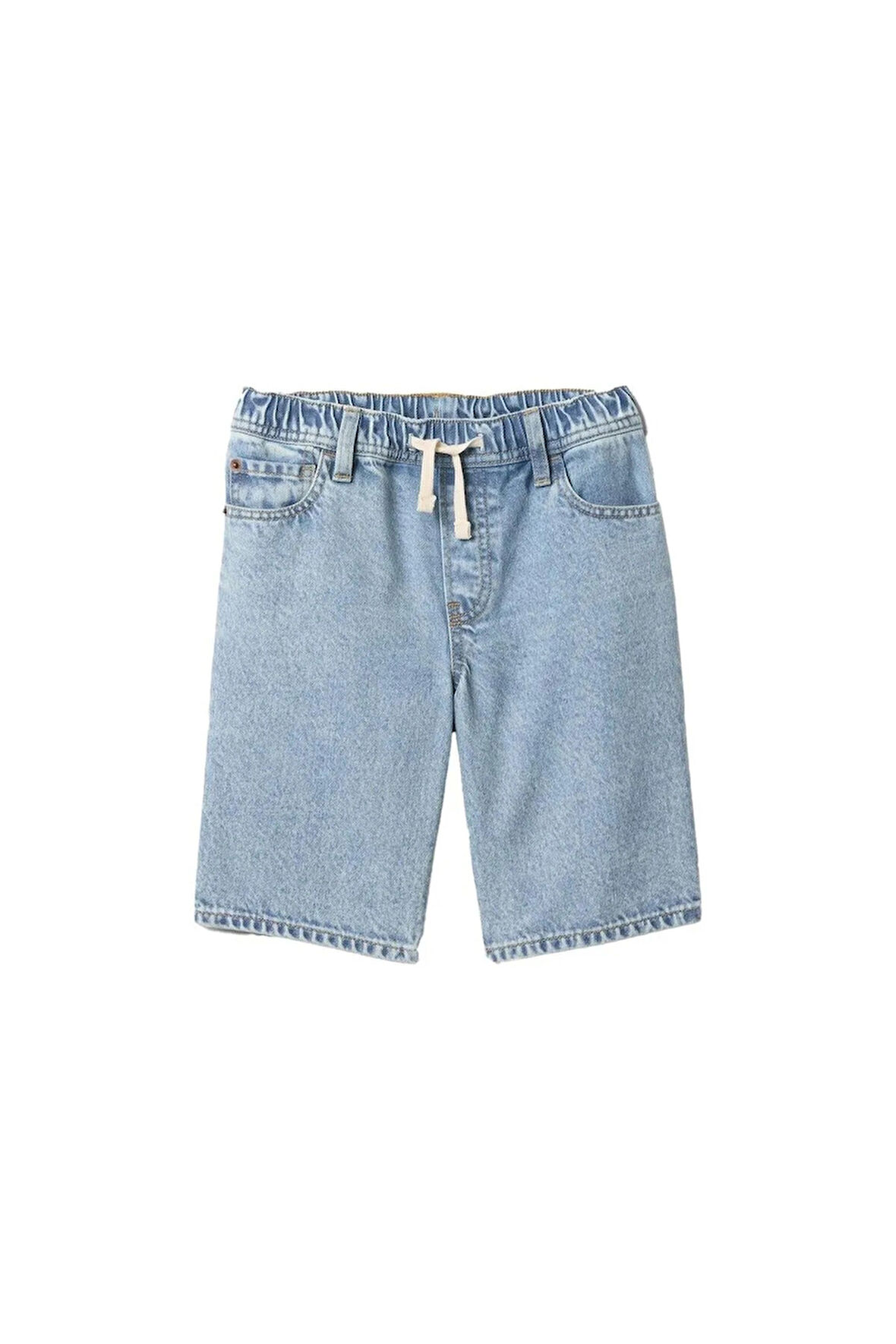 GAP Erkek Mavi V-PO Relaxed DNM Short 723848000