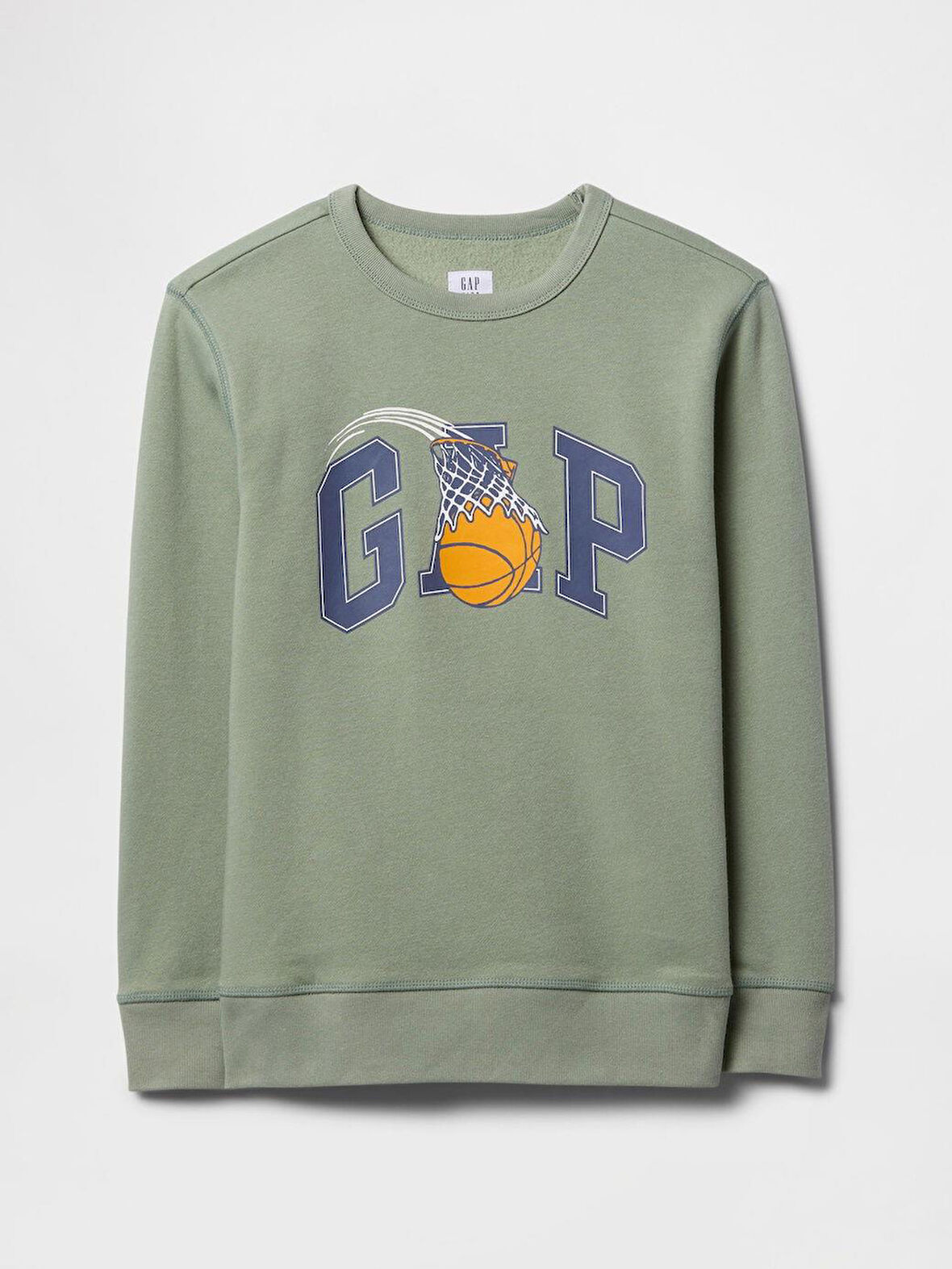 GAP V-SPR Logo Crew Çocuk Sweatshirt