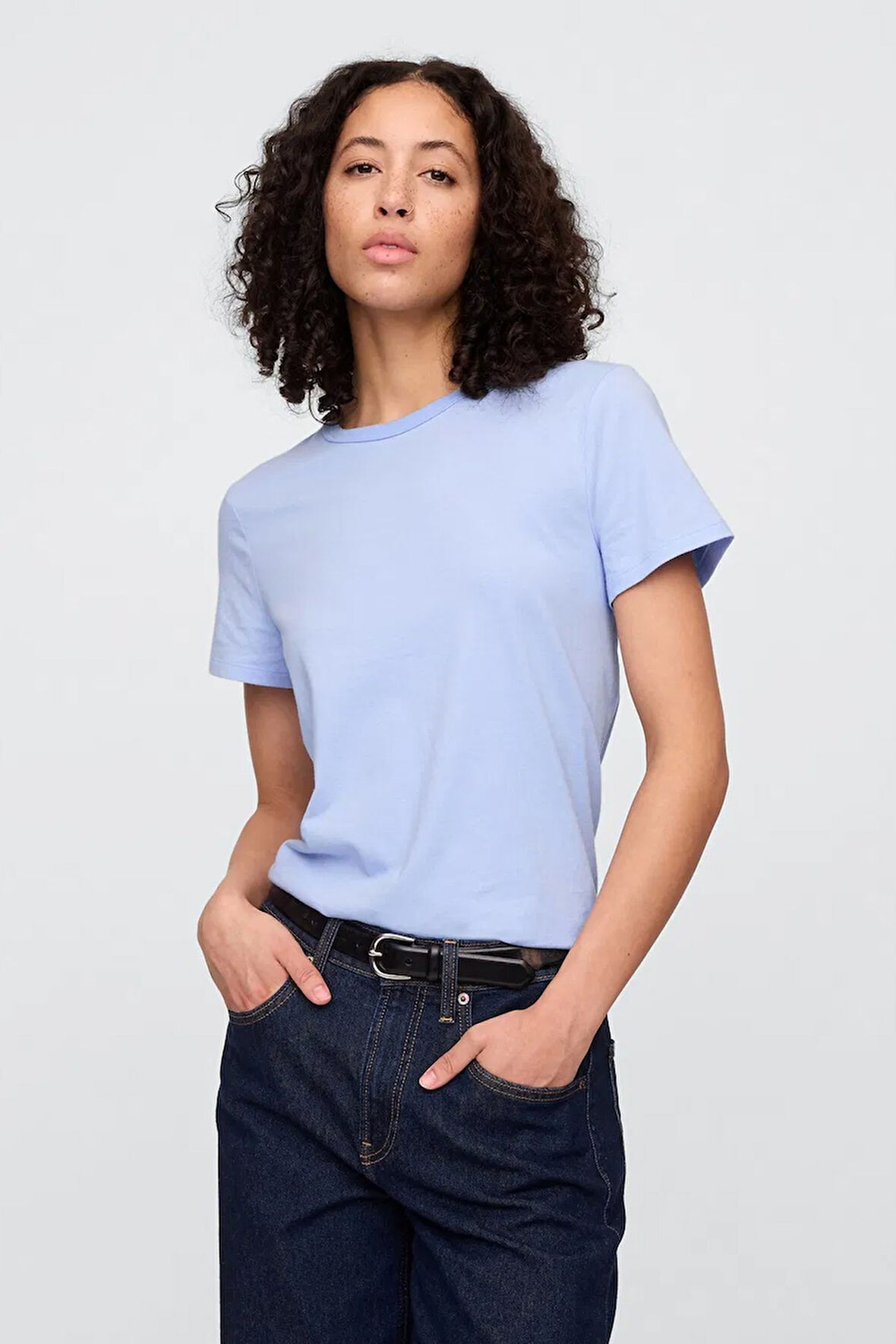 Gap V-SS Fav Crew Solid Kadın Tişört