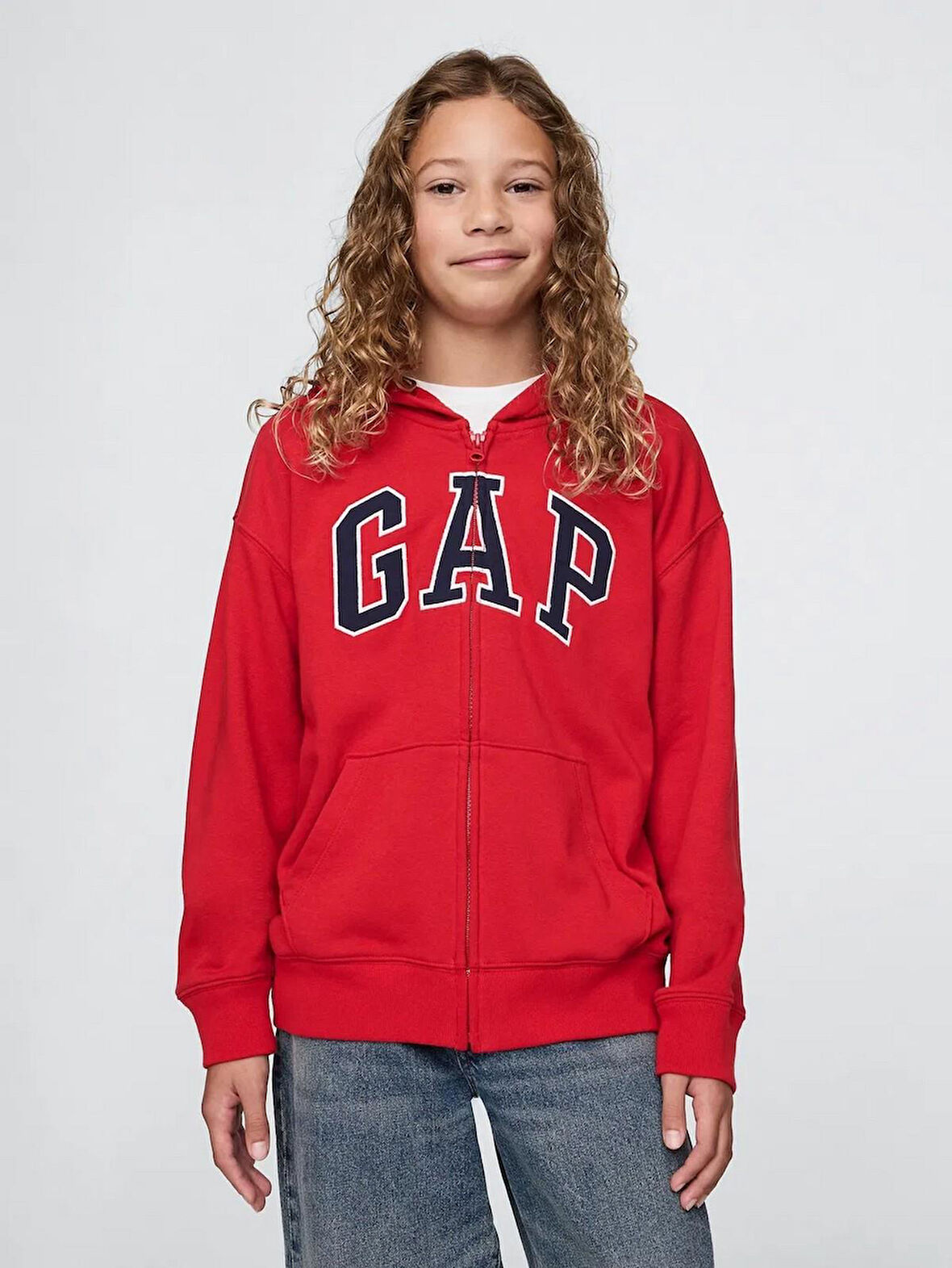 GAP 743966000 V-Frch Ft Bas Heritage Logo Fz Erkek Çocuk Eşofman Üstü