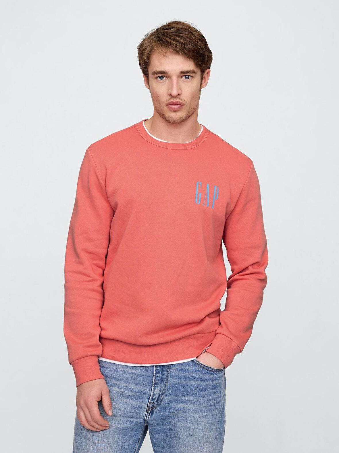 GAP V-LW DB Fleece Erkek Sweatshirt