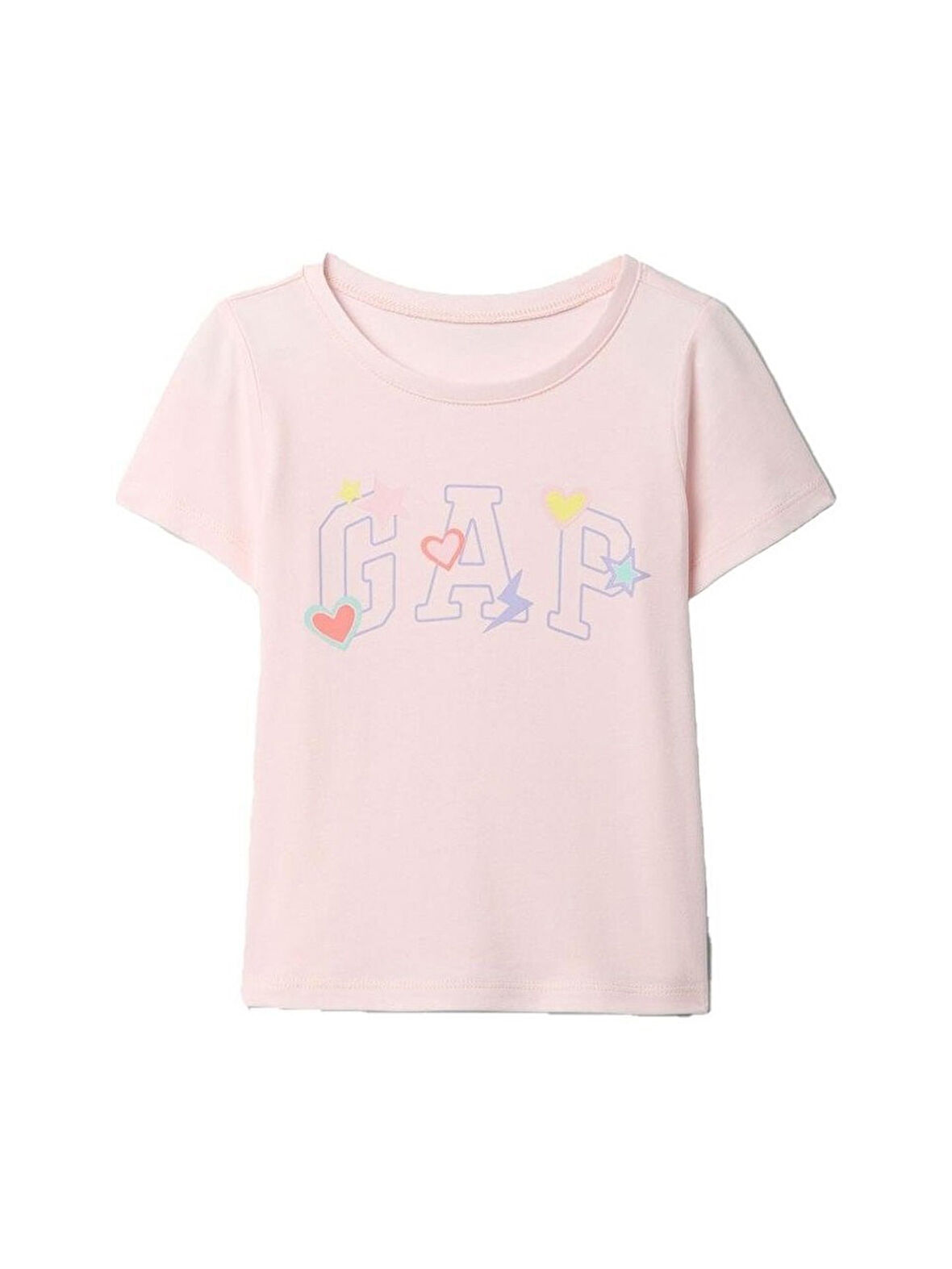 Gap V-Logo Tee Kız Çocuk K.Kol Tshırt