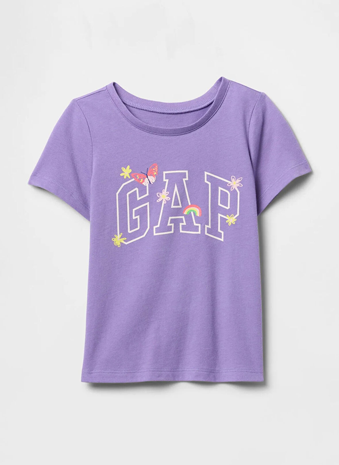 Gap Düz Mor Kız Çocuk T-Shirt 710283005