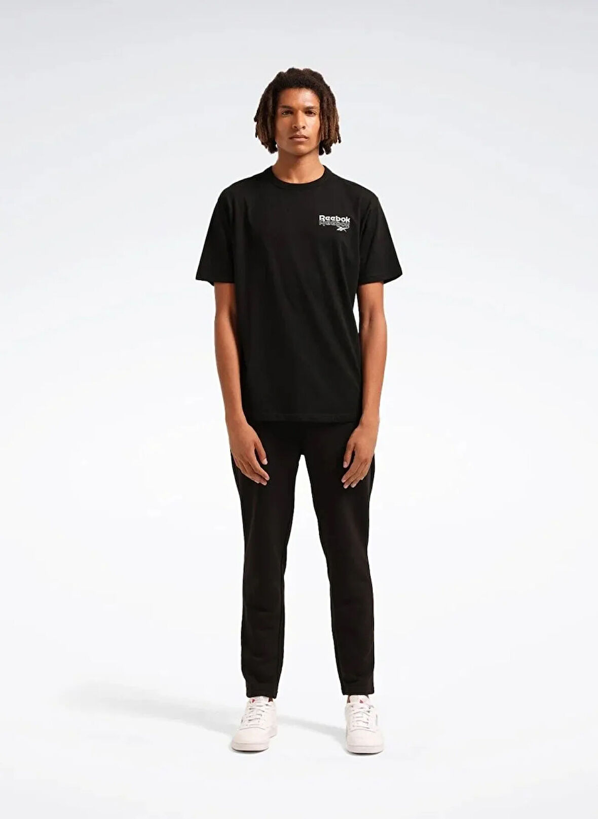 Reebok LC 7037 RI BRAND PROUD GFX SS TEE Siyah Yuvarlak Yaka Regular Fit Baskılı Erkek T-Shirt