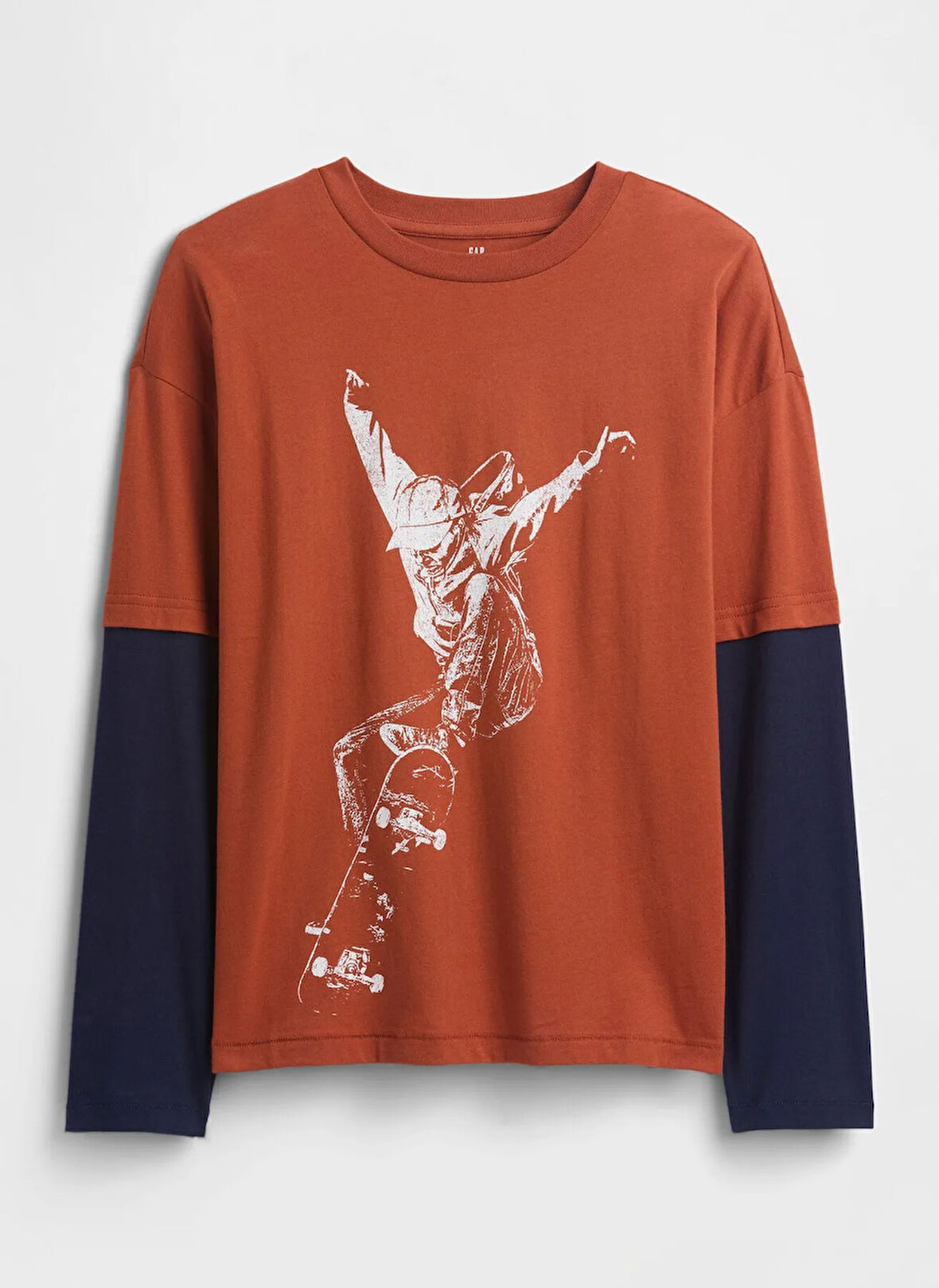 Gap Baskılı Kiremit Erkek Çocuk T-Shirt 796856000