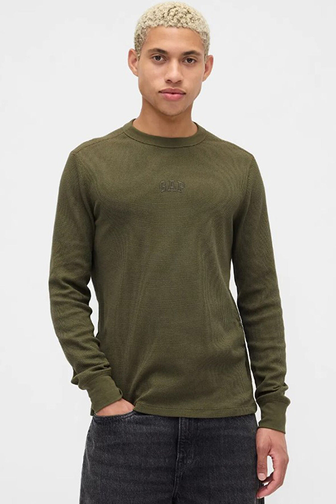 Gap V-Frch Logo Erkek Tişört