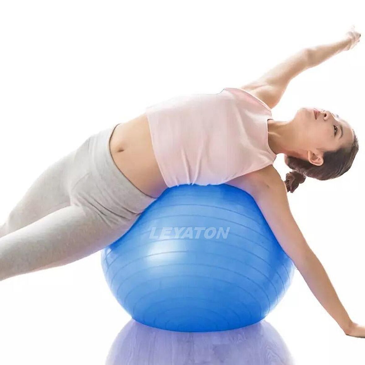 Leyaton 75 Cm Mavi Dura-Strong Deluxe Pilates Topu