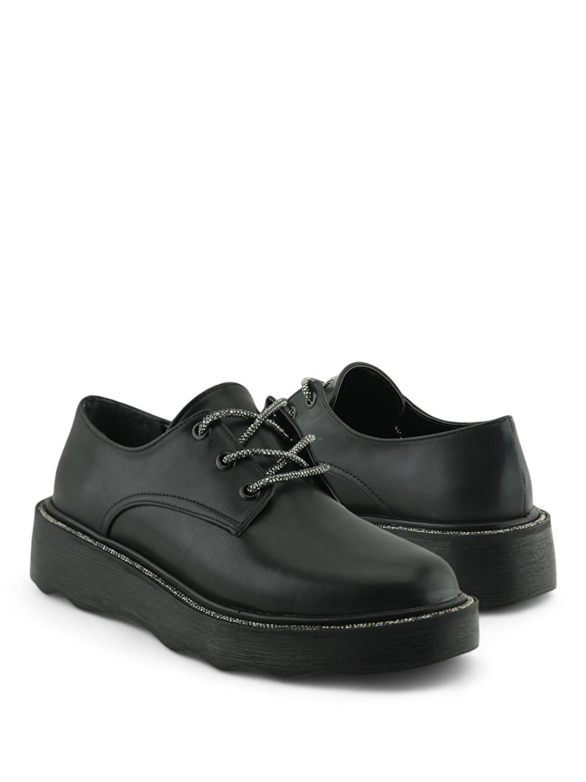 Kadın Kalın Taban Günlük Klasik Ayakkabı