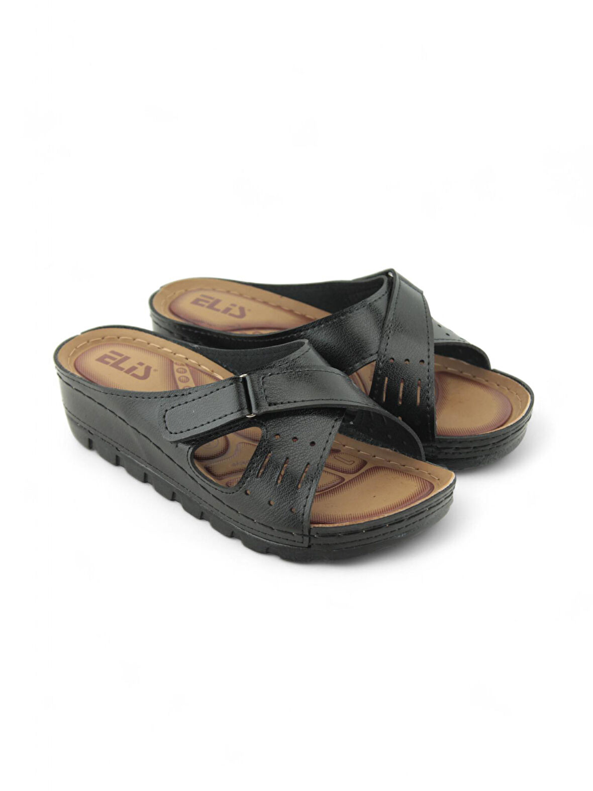 Kadın Çapraz Bantlı Cırtlı Terlik