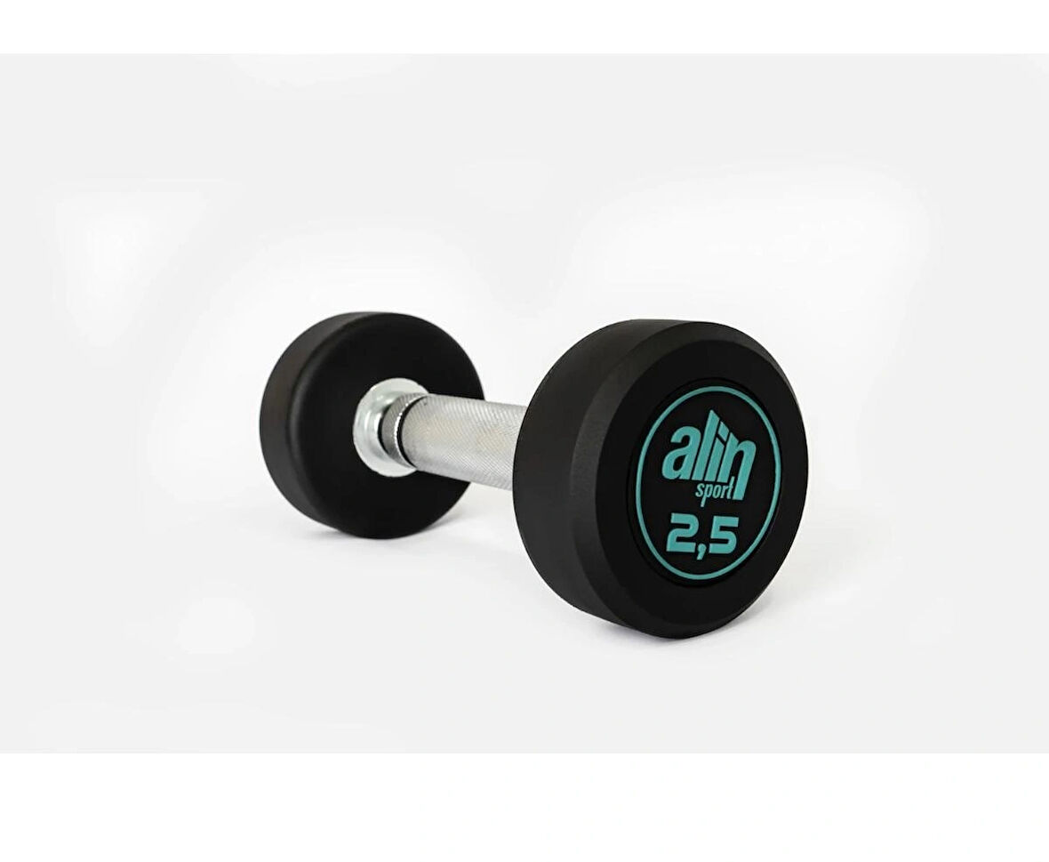 Alin Sport 2,5 KG Kauçuk Kaplı Metal Dumbell 