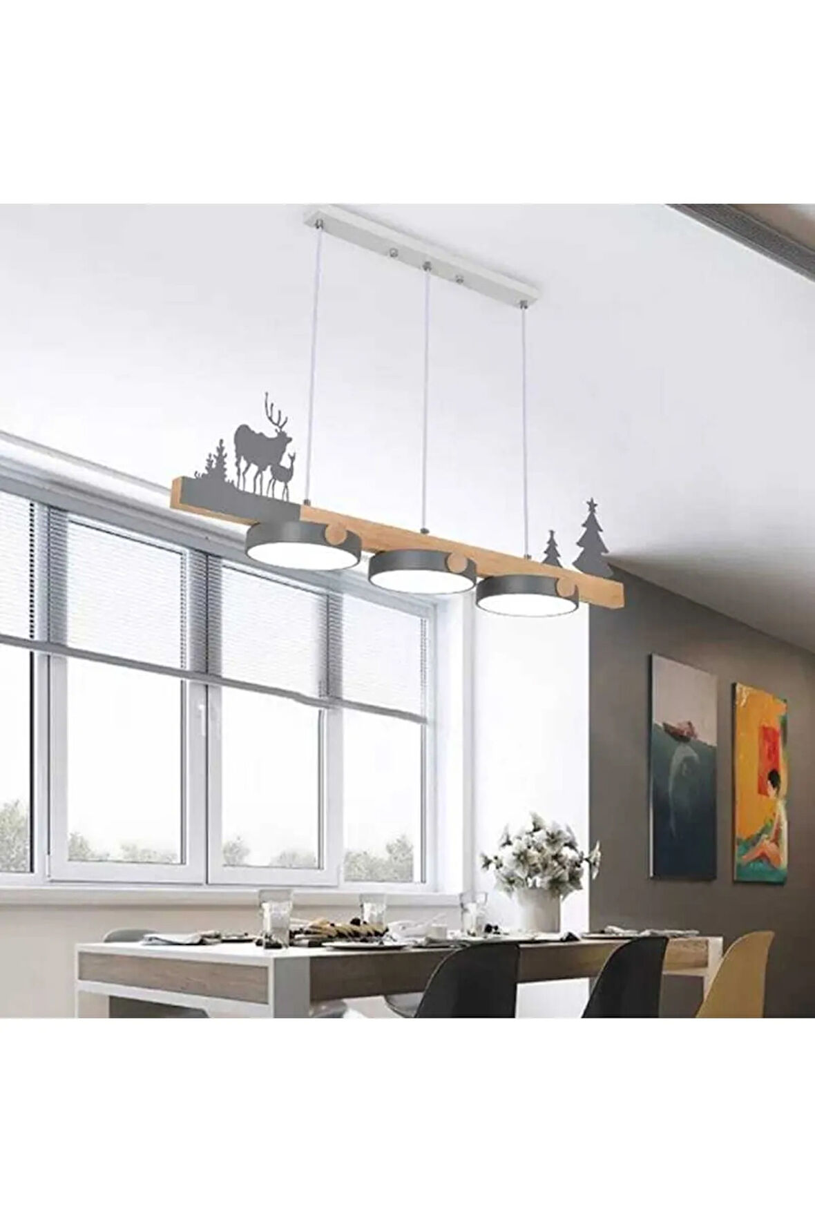 Modern Creative Led Yemek Avize