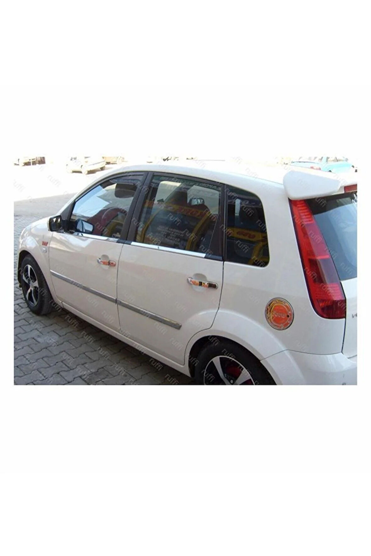 Ford Fiesta Krom Cam Çıtası 4 Prç. 2001-2008 P. Çelik
